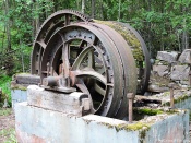Något slags maskineri som använts vid gruvdriften